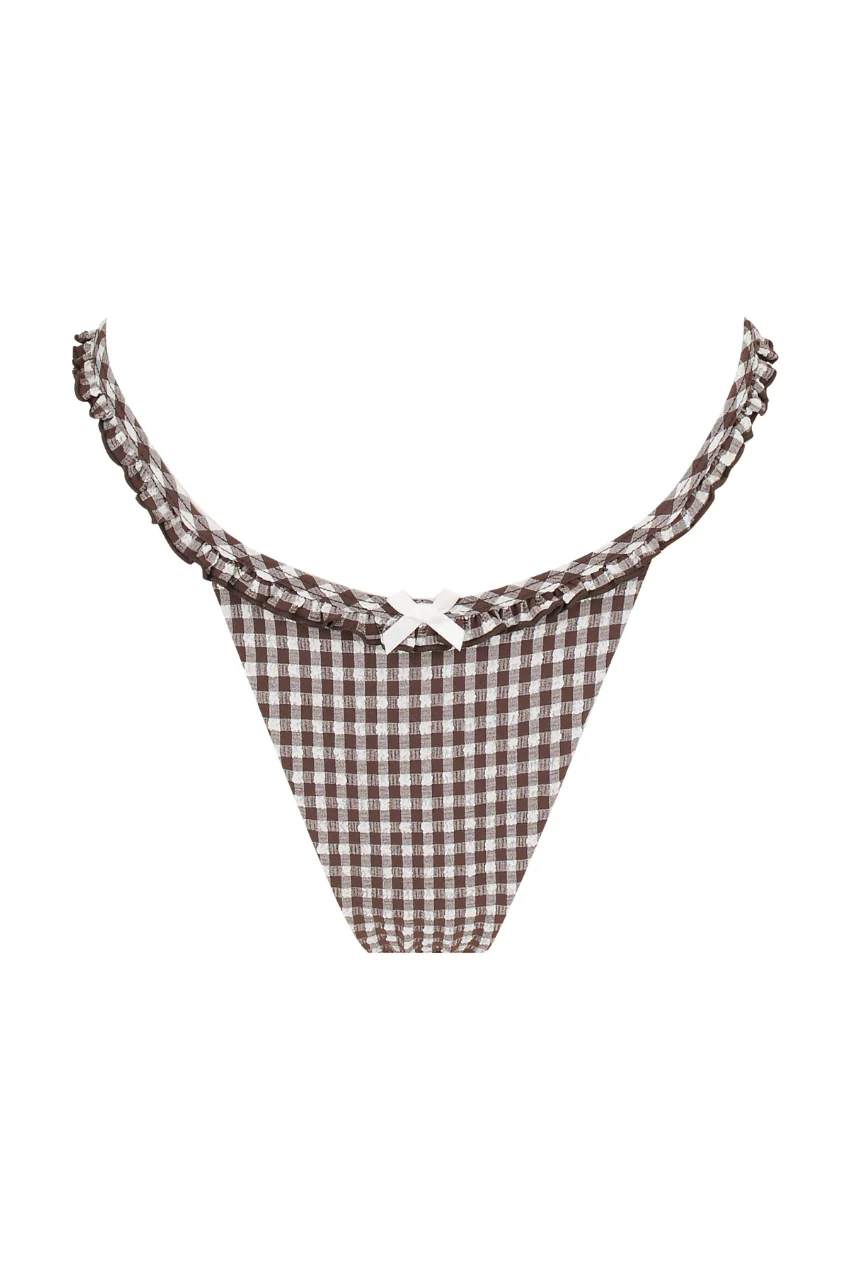 Ari Swim Brief Espresso Gingham - Image 9