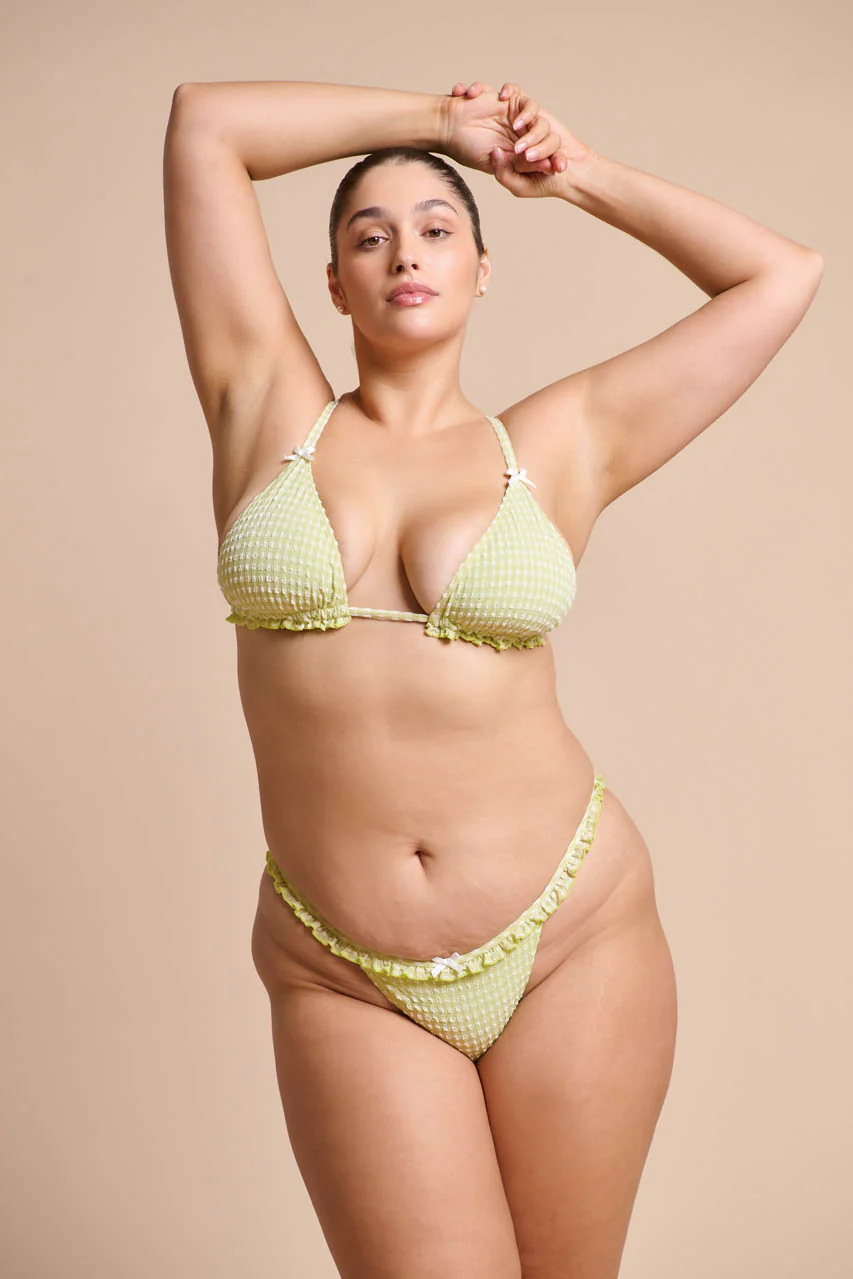 Ari Swim Triangle Pistachio Gingham - Image 5