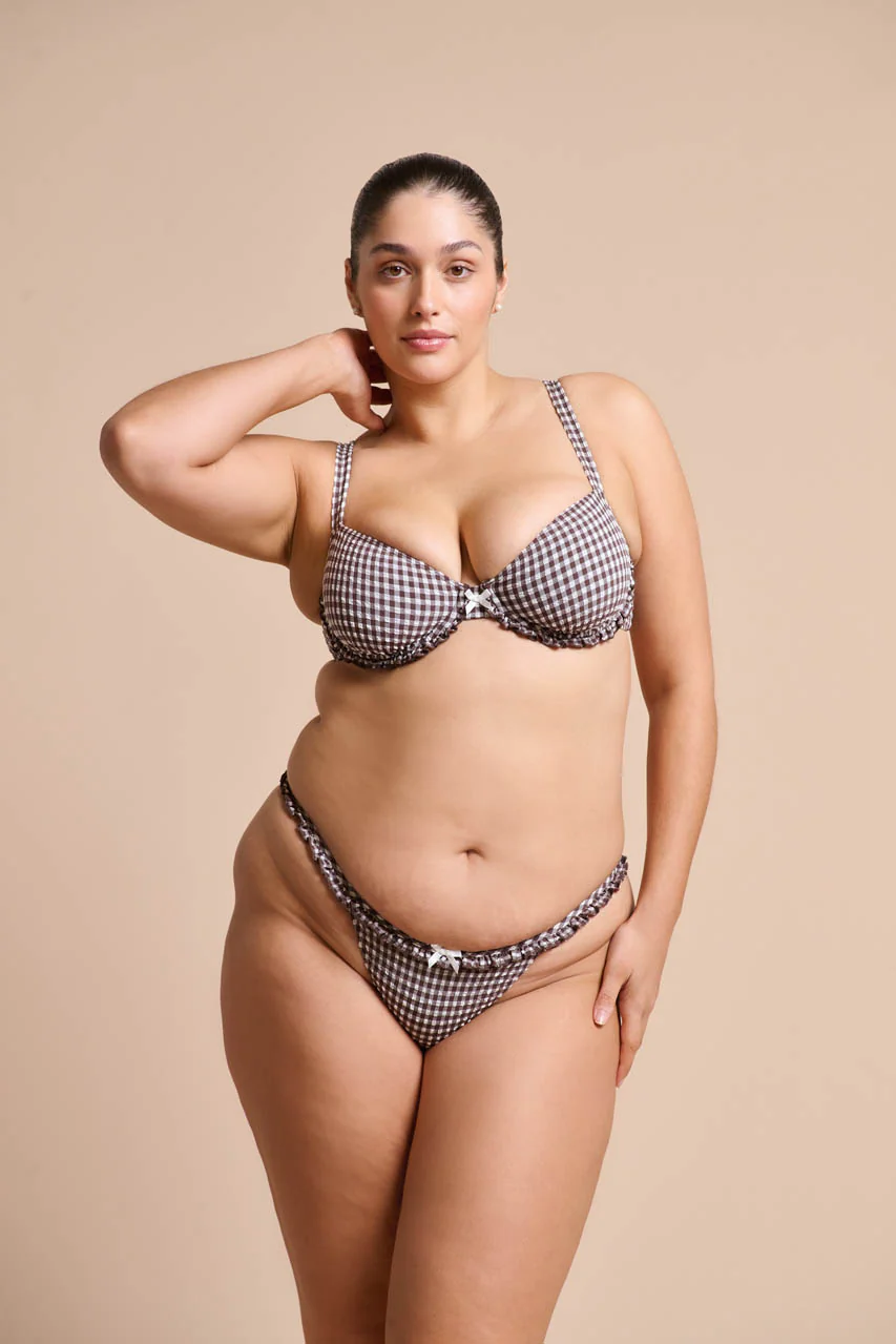 Ari Swim Underwire Espresso Gingham - Image 7