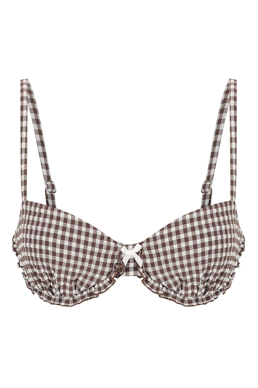 Ari Swim Underwire Espresso Gingham - Image 9