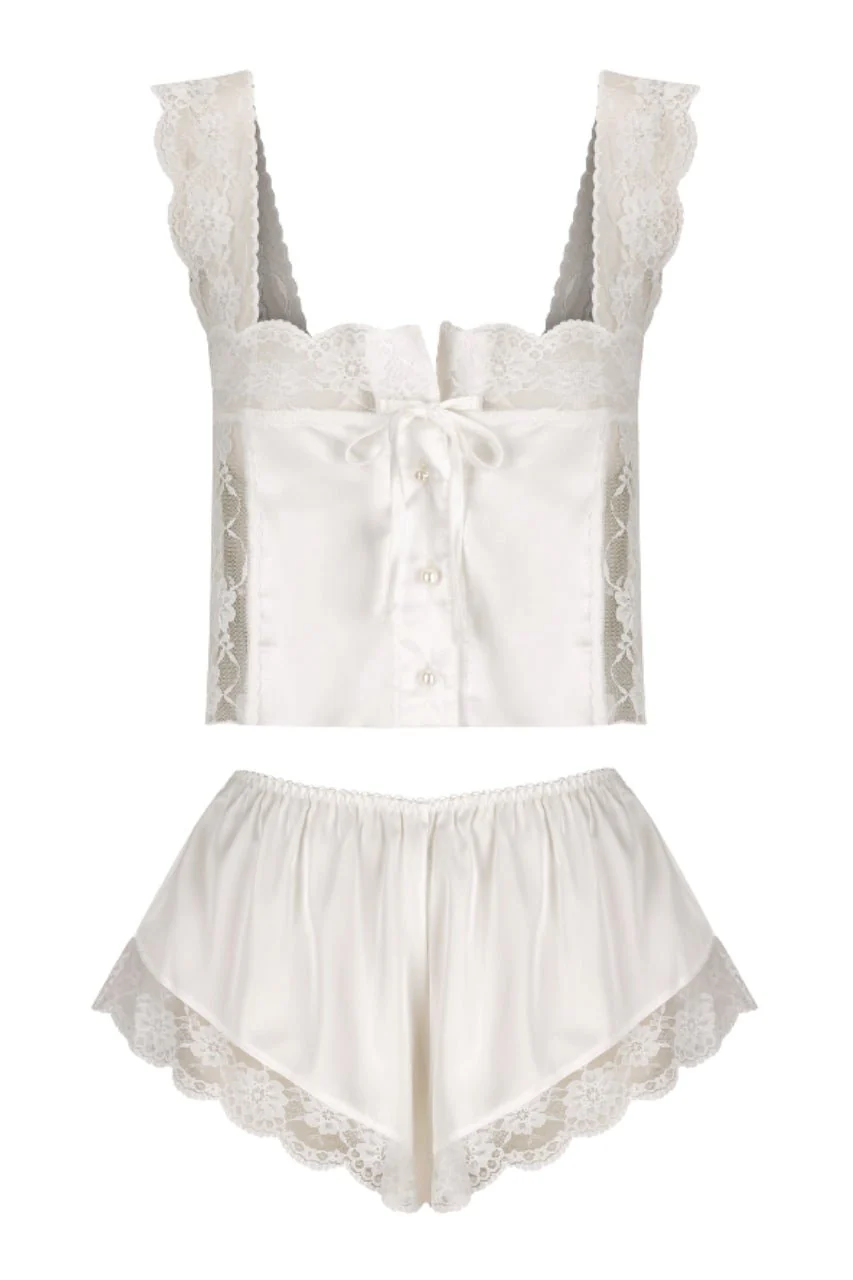 Cindy Short Set Ivory - Image 14