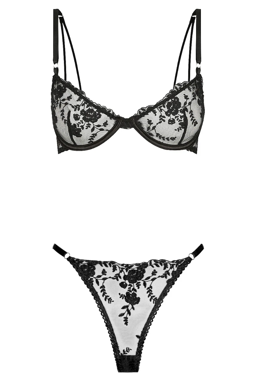 Nicolette Thong Set Black - Image 11