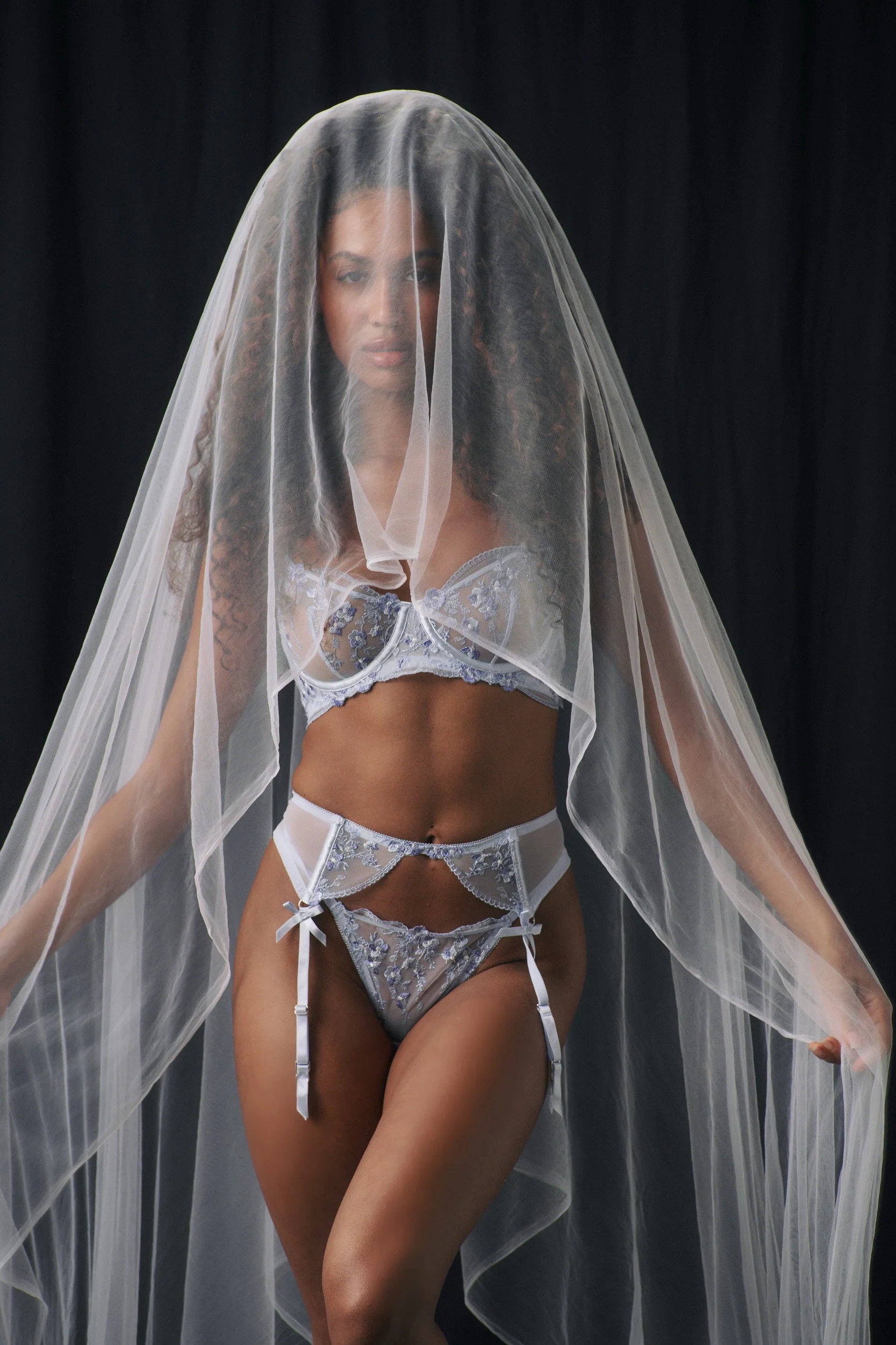 Sofia Garter Belt Cornflower - Image 8